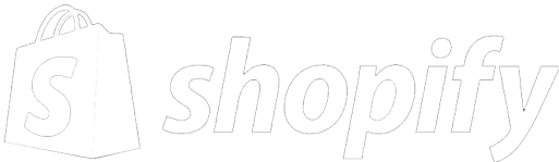 Shopify logo white