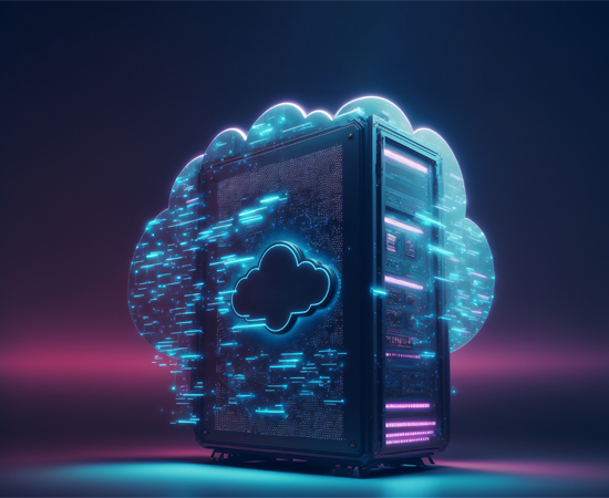 online cloud data storage concept image