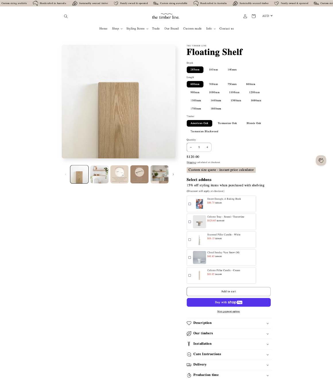 Shopify store preview large