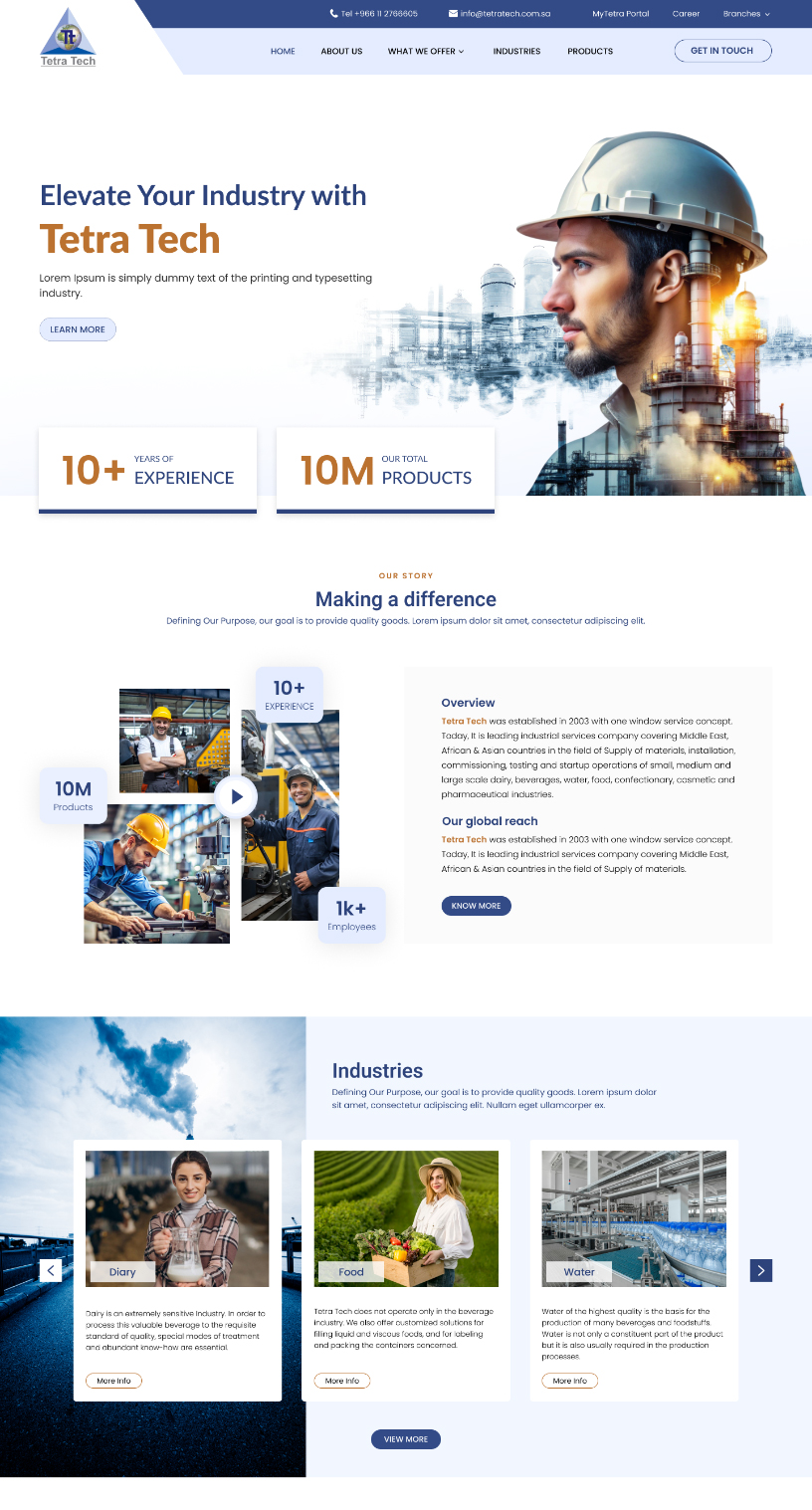 Tetratech half page screenshot